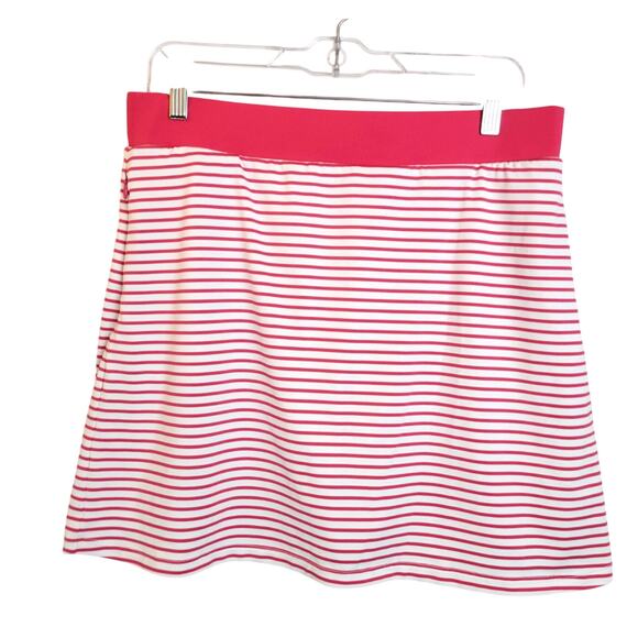 Chico's Zenergy Mini Skort Tennis Pink UPF Knit Striped Lightweight Size 1 (M) - Picture 1 of 10